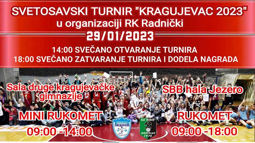 Rukometni klub Radnički organizuje tradicionalni Svetosavski turnir